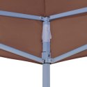 Dach namiotu imprezowego, 3 x 3 m, brązowy, 270 g/m²