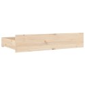 Szuflady pod łóżko, 4 szt., lite drewno sosnowe