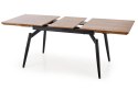 CAMBELL stół rozkładany, blat - naturalny, nogi - czarny