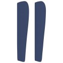 Zagłówek uszak, niebieski, 147x23x118/128 cm, tkanina