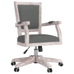 Obrotowe krzesło biurowe, ciemnoszare, obite tkaniną