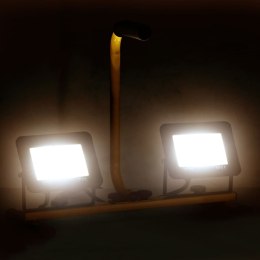 Reflektor LED z uchwytem, 2x30 W, ciepłe białe światło