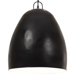 Industrialna lampa wisząca, 25 W, czarna, okrągła, 42 cm, E27