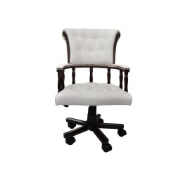 Obrotowe krzesło biurowe, białe