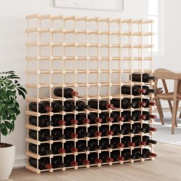 Stojak na 120 butelek wina, 112,5x23x123,5 cm, drewno sosnowe