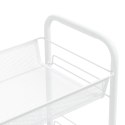 5-poziomowy wózek kuchenny, biały, 46x26x105 cm, żelazo