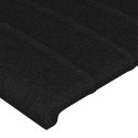 Zagłówki do łóżka, 4 szt., czarny, 100x5x78/88 cm, tkanina