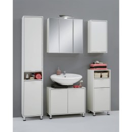 FMD Szafka łazienkowa z lustrem, 70x19x67,6 cm, biała