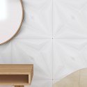 Panele ścienne, 48 szt., białe, 50x50 cm, EPS, 12 m², gwiazda