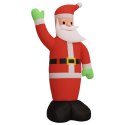 Dmuchany Święty Mikołaj z LED, 620 cm
