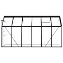 Szklarnia z ramą podstawy, antracytowa, aluminium, 7,03 m²