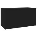 Skrzynia, czarna, 84x42x46 cm, materiał drewnopochodny