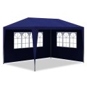 Namiot imprezowy, 3 x 4 m, niebieski