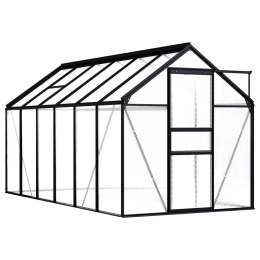 Szklarnia, antracytowa, aluminium, 7,03 m²