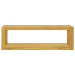 Łazienkowa półka ścienna, 110x45x35 cm, lite drewno tekowe