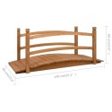 Mostek ogrodowy, 140x60x60 cm, lite drewno jodłowe