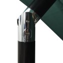 3-poziomowy parasol na aluminiowym słupku, zielony, 2,5x2,5 m