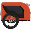 Przyczepka rowerowa dla psa, pomarańczowo-czarna