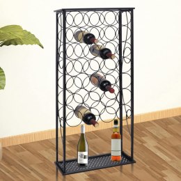 Metalowy stojak na 28 butelek wina