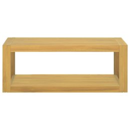 Półka do łazienki, 90x45x35 cm, lite drewno tekowe