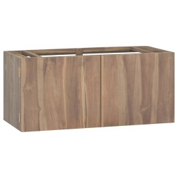Łazienkowa szafka ścienna, 90x39x40 cm, lite drewno tekowe