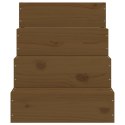 Schody dla zwierząt,miodowy brąz,40x49x47cm,lite drewno sosnowe