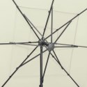4-poziomowy parasol na aluminiowym słupku, piaskowy, 250x250 cm