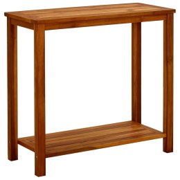 Ogrodowy stolik konsolowy, 80x35x75 cm, lite drewno akacjowe