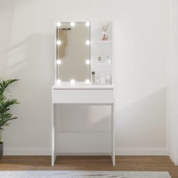 Toaletka z oświetleniem LED, biała, 60x40x140 cm