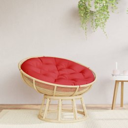 Okrągła poduszka, czerwona, Ø 100 x11 cm, tkanina Oxford