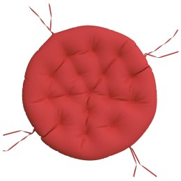 Okrągła poduszka, czerwona, Ø 100 x11 cm, tkanina Oxford