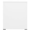 Szafka kartotekowa, biała, 46x62x72,5 cm, stalowa