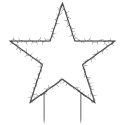 Świąteczna gwiazda na szpikulcach, 115 LED, 85 cm