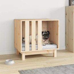 Domek dla psa, 60x45x57 cm, lite drewno sosnowe