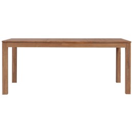 Stół z drewna tekowego, naturalne wykończenie, 180x90x76 cm