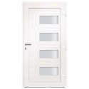 Drzwi frontowe, aluminium i PVC, antracytowe, 100x210 cm