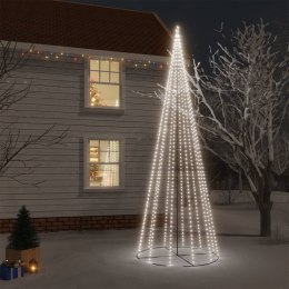 Choinka stożkowa, 732 zimne białe LED, 160x500 cm