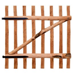Drewniana furtka, leszczyna impregnowana, 100x100 cm
