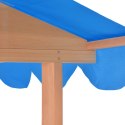 Domek z piaskownicą, drewno jodłowe, niebieski, UV50