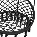 Fotel hamakowy, 80 cm, antracytowy
