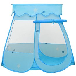 Namiot do zabawy z 250 piłeczkami, niebieski, 102x102x82 cm
