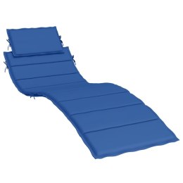 Poduszka na leżak, niebieska, 186x58x3 cm, tkanina Oxford