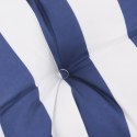 Okrągła poduszka, niebiesko-białe paski, Ø 60 x11 cm, tkanina