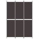 Parawan 3-panelowy, brązowy, 150x220 cm, tkanina