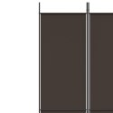 Parawan 3-panelowy, brązowy, 150x220 cm, tkanina