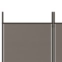 Parawan 3-panelowy, antracytowy, 150x200 cm, tkanina