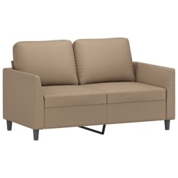  2-osobowa sofa, kolor cappuccino, 120 cm, sztuczna skóra
