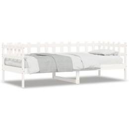  Łóżko dzienne, białe, 90x200 cm, lite drewno sosnowe