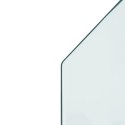  Panel kominkowy, szklany, sześciokątny, 120x60 cm