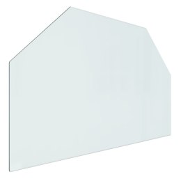  Panel kominkowy, szklany, sześciokątny, 80x50 cm